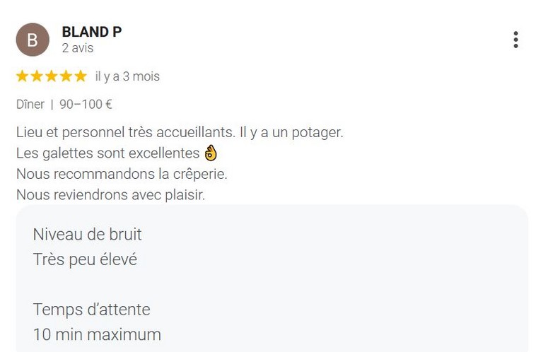 Avis google oct 2025 Avis google